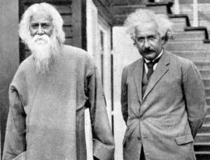 Einstein with Rabindranath Tagore - Albert Einstein Facts For Kids